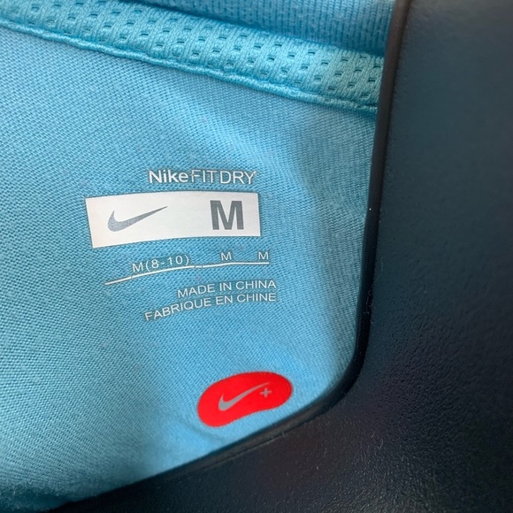 Teal Nike Fit Dry Athletic Long Sleeve Top. - Picture 7 of 7